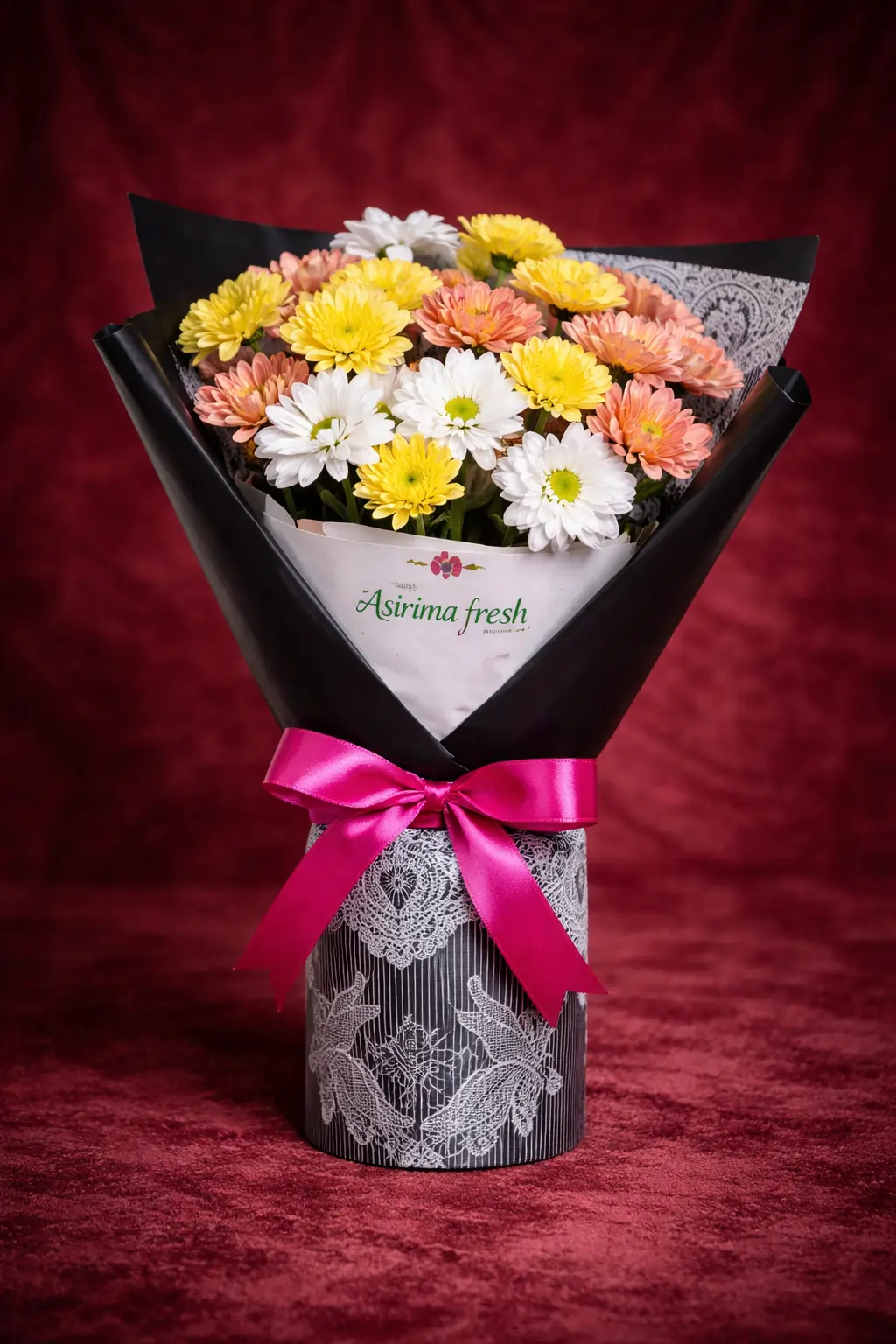 Crimson Velvet Romance Bouquet