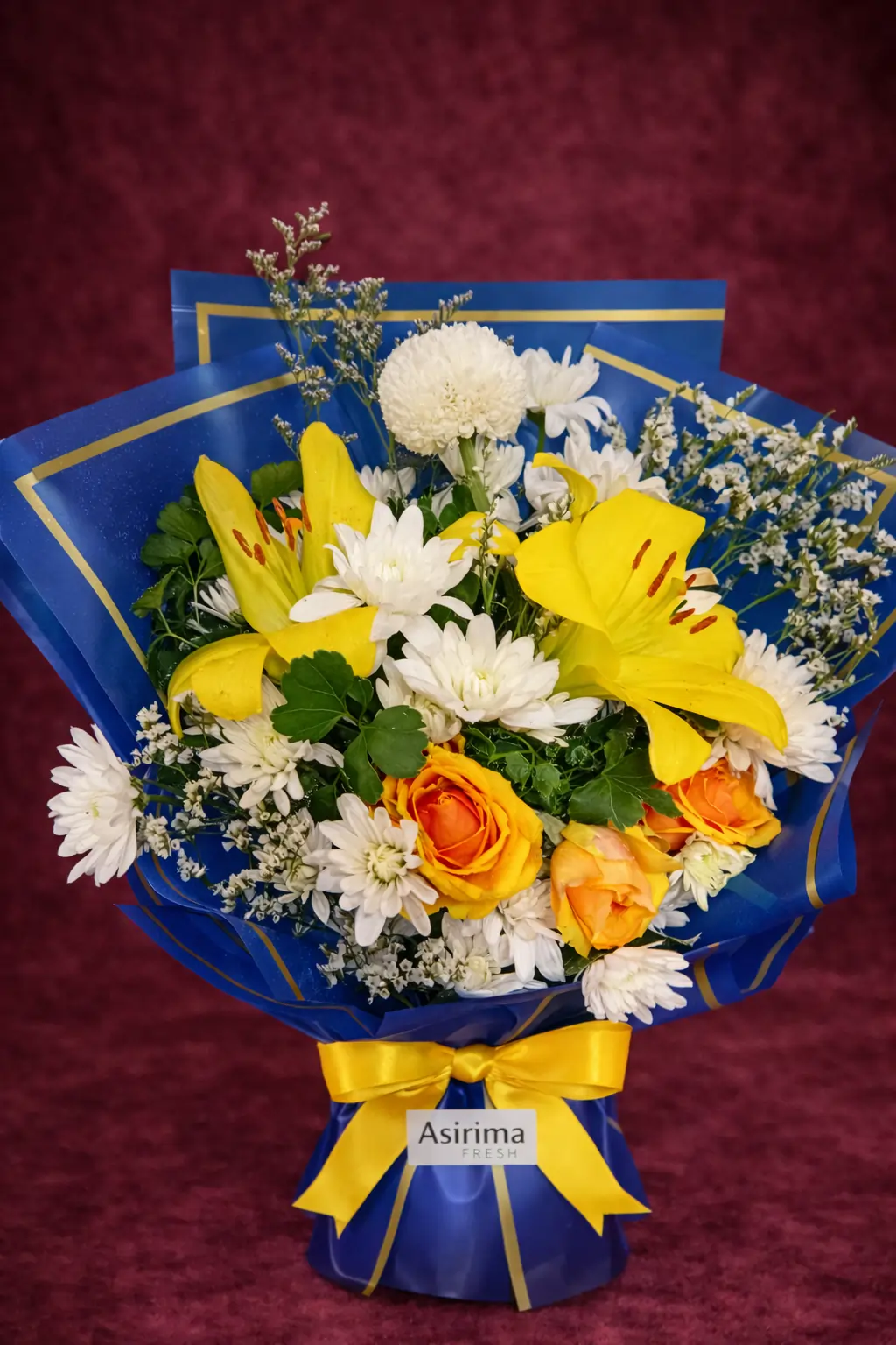 Golden Sunrise Lily Bouquet
